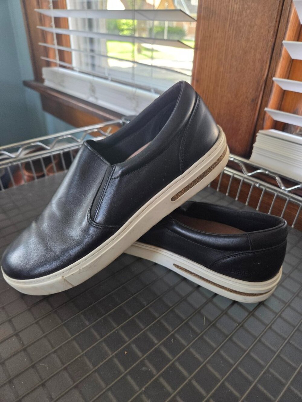 Birkenstock Oswego Leather Black Slip on Sneaker EU 40 US L9 M7